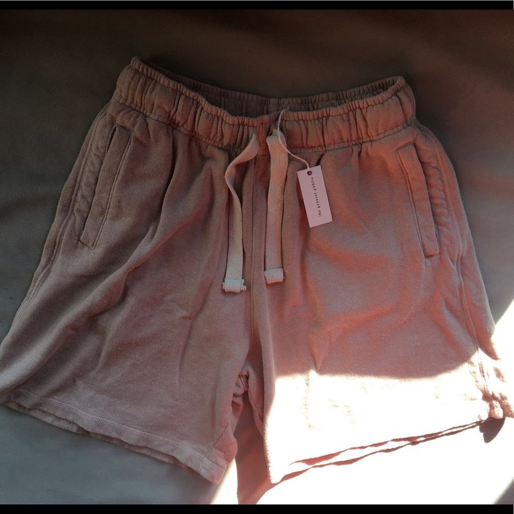 jungmaven dusty rose terry shorts